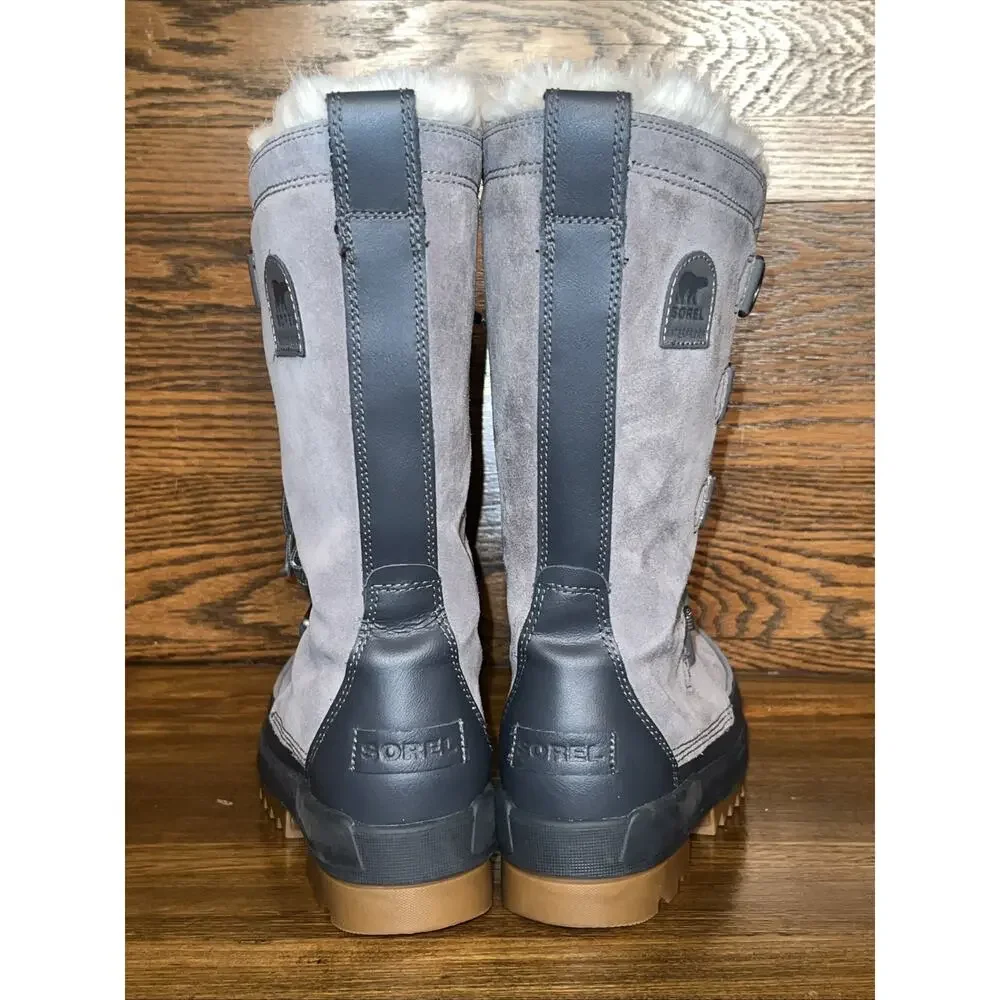 Sorel Women's Torino II Tall Snow Boot Gray Size 7 Waterproof EUC